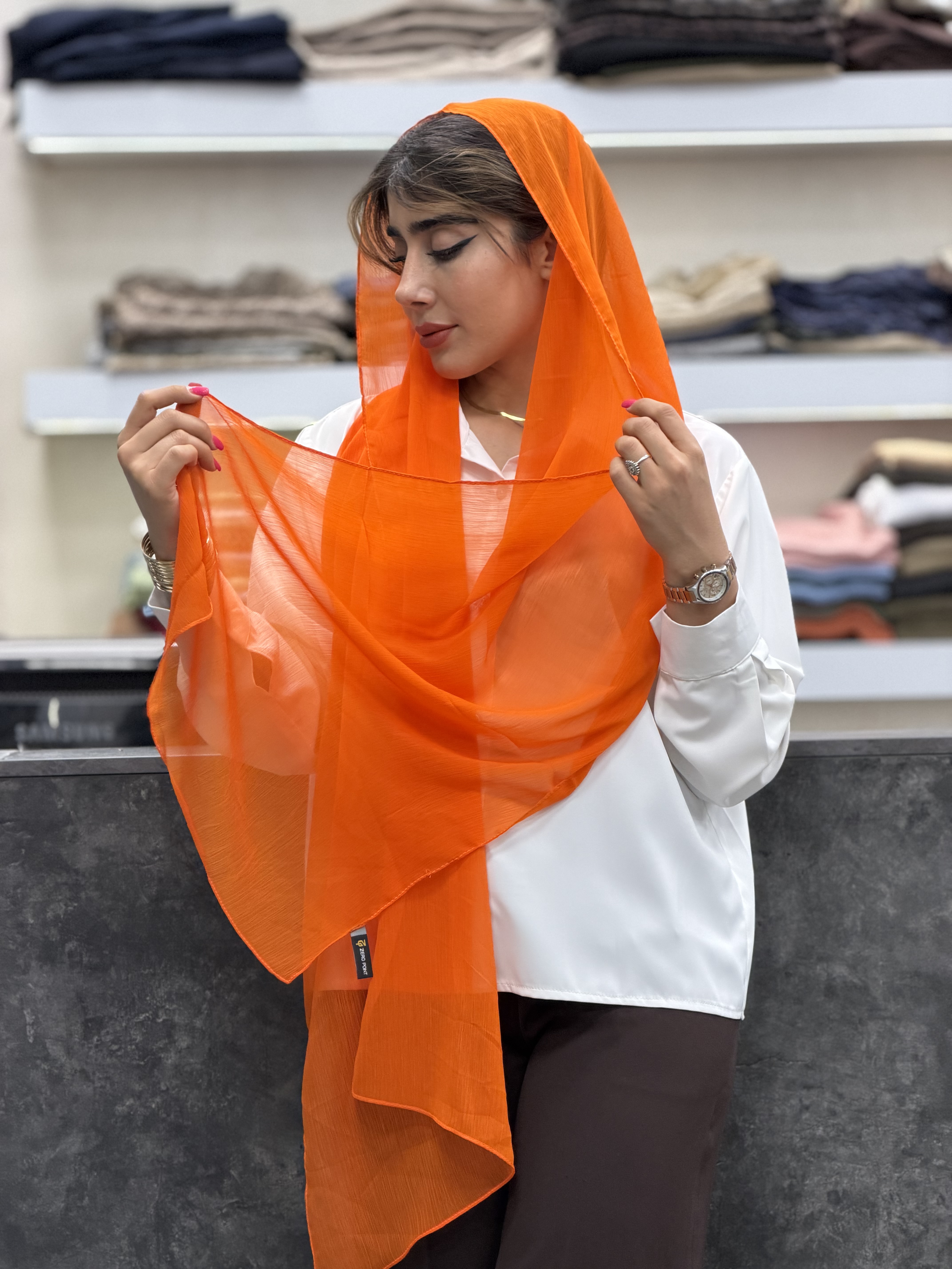 شال حریر بیسیک