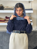 شومیز سینه گل رز