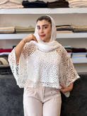 شومیز مجلسی قلاب بافی کیمونو
