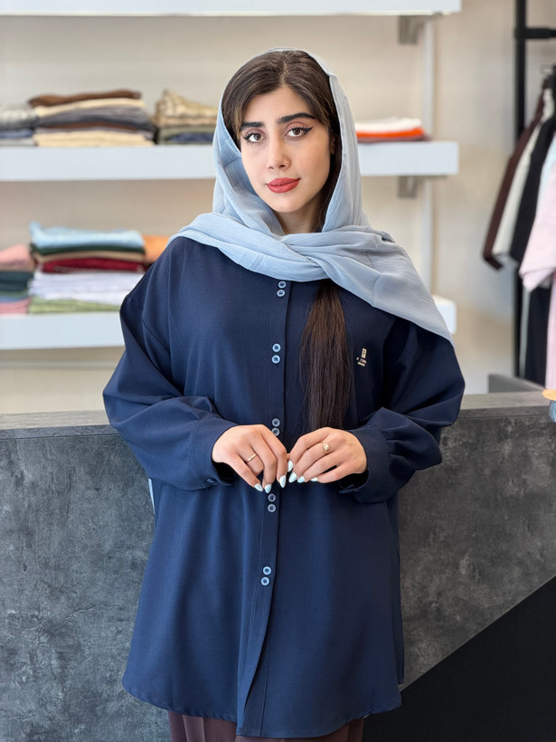 شومیز مانتویی قد ۹۰ جنس کریشه درجه یک