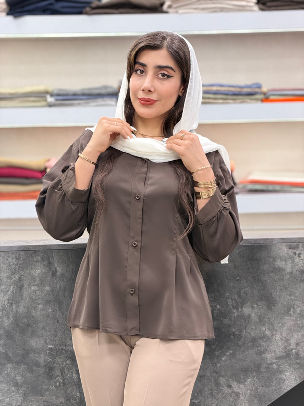 شومیز ساعت شنی کرپ تانیا