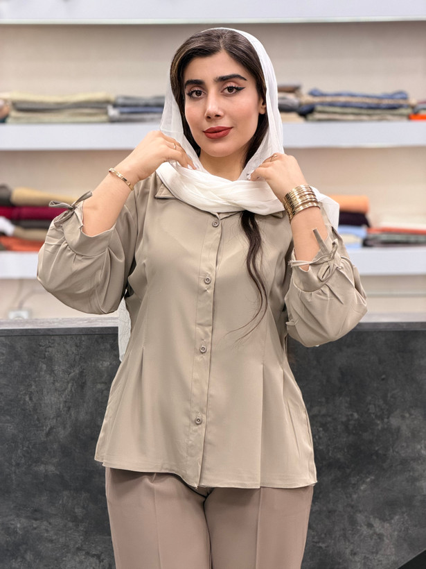 شومیز ساعت شنی کرپ تانیا